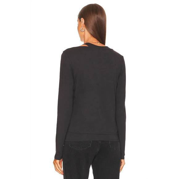 NEW PISTOLA leah cut out tee in washed black - Picture 3 of 4